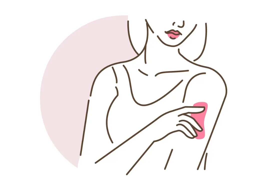 woman applying lotion moisturiser to her sensitive skin infographic