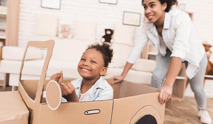 9 WAYS TO PLAY WITH A CARDBOARD BOX